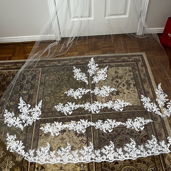 Wedding dress and accessories Long Underwear Slip for Bridal,Sheer Bridal Veils - Picture 7 of 11